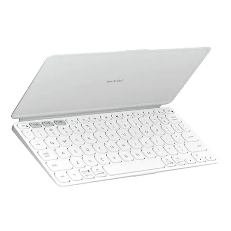 Logitech Keys-To-Go 2 Universal Wireless Bluetooth Keyboard with Built in Cover - Pale Grey
