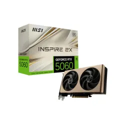 MSI GEFORCE RTX 5060 INSPIRE 2X OC 8GB GRAPHIC CARD
