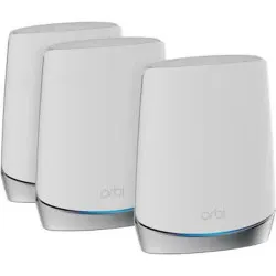 Netgear Orbi Tri-band AX5400 WiFi 6 Mesh System - 5.4Gbps - Router + 1 Satellite (RBK762-100EUS)