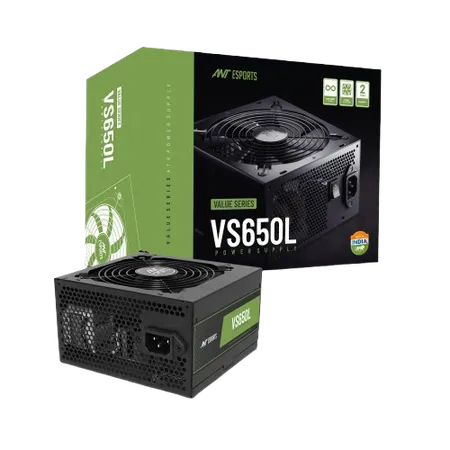 Ant Esports VS650L 650 Watts PSU Black