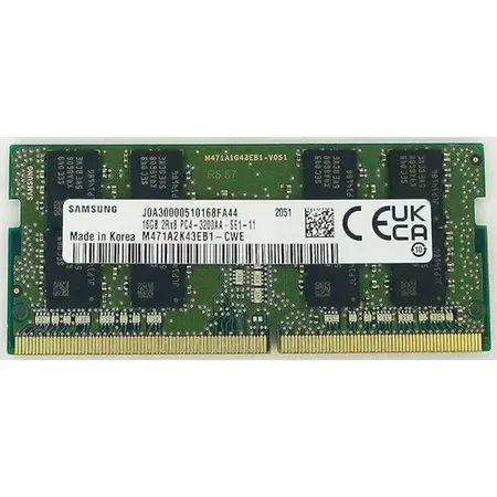Samsung 16GB DDR4 RAM 3200MHz CL22 260-Pin SODIMM Laptop Memory