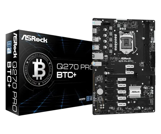 ASRock Q270 Pro BTC Plus ATX Motherboard