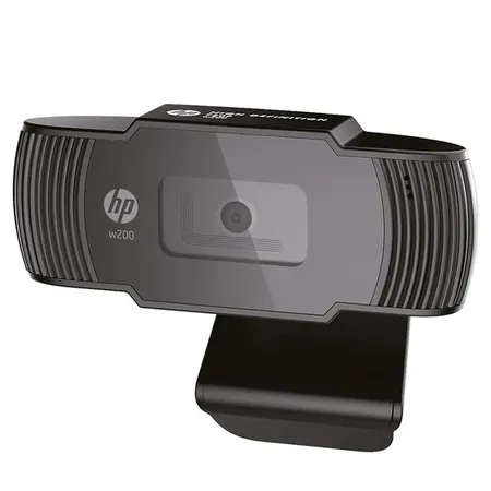 HP W200 720P HD Web Camera with Built-in Mic and 72° Wide Angle View