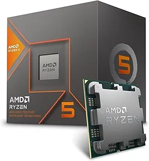 AMD Ryzen 5 8600G Desktop Processor 6 cores 12 Threads 22 MB Cache 4.3 GHz Upto 5 GHz AM5 Socket (100-100001237BOX)