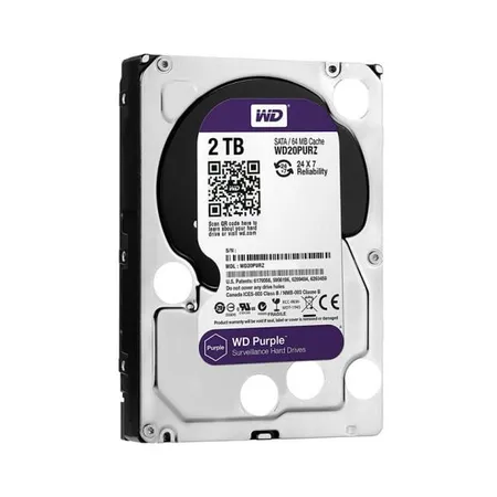 Western Digital WD 2TB Purple Surveillance Internal Hard Drive with Transfer Rate Upto 175MB/s and 3 Years Limited Warranty