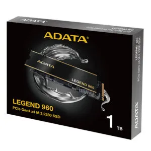 Adata LEGEND 960 1TB PCIe Gen4 x4 Speed Up to 7400 MB/s Read and 6800 MB/s Write M.2 2280 NVMe Internal SSD