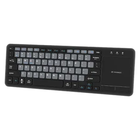 Hammok Otto Multi Device Wireless + Bluetooth Keyboard With Touch Pad (Black)