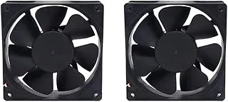 Electronic Spices (Pack of 1) 12v Brushless 3 Inch DC Cooling Fan for Pc Case,CPU Cooler Black (80X80) mm