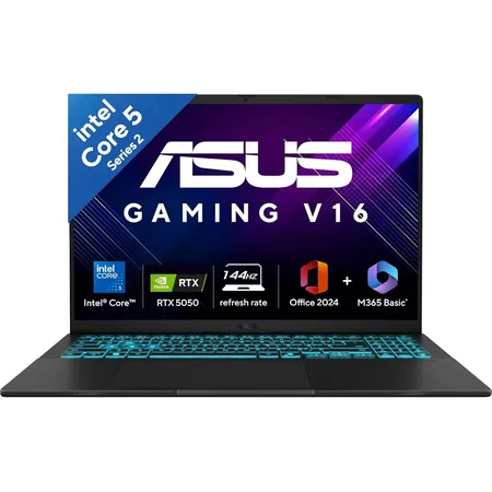 ASUS V16 V3607VH-RP038WS [CORE7-240H/16GB/512GB SSD/WIN11 HOME+MS24/16.0"/8GB-RTX5050 GRAPHICS/1 YEAR(S)/BLACK]