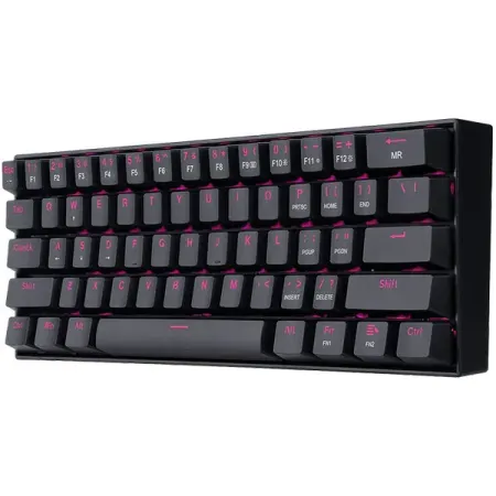 Redragon K630 Dragonborn 60% Wired Pink LED Brown Switch Gaming Keyboard Black