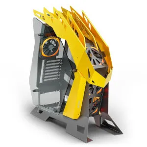 Ant Esports CYPHER G7 Mid-Tower ATX Computer Case Black Yellow