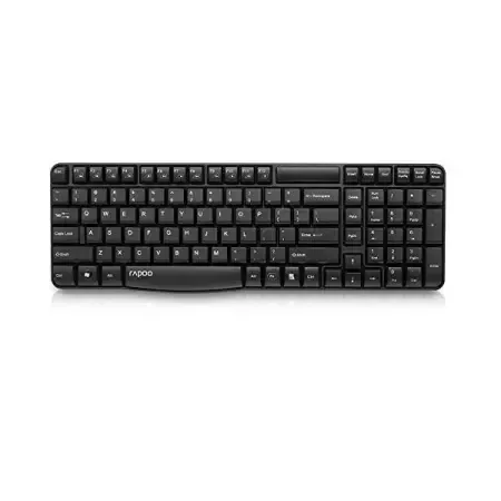 Rapoo E1050 2.4G Anti-Splash Wireless Keyboard (Black)