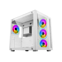 ANT ESPORTS MID-TOWER E-ATX CRYSTAL ARGB CABINET WHITE