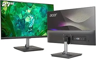 acer RS272 27 Inch Full HD IPS Ultra-Thin (6.9mm) Backlit LED Monitor I Color Patterned Back Mood Light I Dual Glass Design, Sleek Metal Frame I 1 MS, 120Hz I 1xHDMI 1xVGA I Speakers I Eye Care