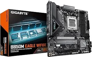 GIGABYTE B850M Eagle WIFI6E AMD AM5 Motherboard, M-ATX, DDR5, 2X M.2, PCIe 5.0, USB-C, USB 3.2 Gen 2, WIFI6E, 2.5GbE LAN, EZ-Latch, Wi-Fi EZ-Plug