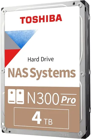Toshiba N300 Pro 4TB 3.5" SATA 6Gb/s 7200RPM NAS Internal Hard Disk Drive