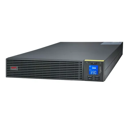 APC EASY UPS ON-LINE SRV5KUXI-IN - 5KVA/5KW | 230V | 1X HARD WIRE 3-WIRE(1P+N+E) OUTLETS | RACKMOUNT 2U | INTELLIGENT CARD SLOT | VISUAL LCD AND AUDIBLE ALARMS | EXTERNAL BATTERY, W/O RAIL KIT | 2 YEARS WARRANTY