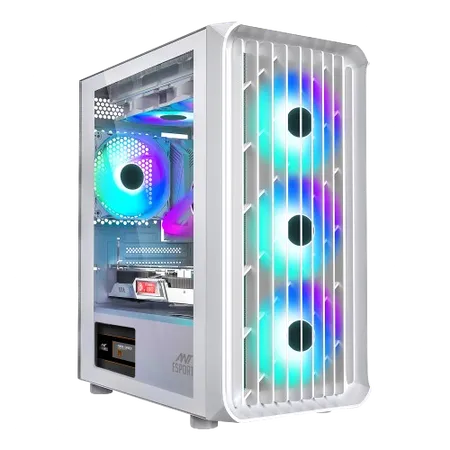 Ant Esports 205 Air ARGB (ATX) Mid Tower Gaming Cabinet - White