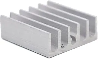 Electronic Spices 2.5cm X 2.3cm Aluminium Heatsink for Power Transistor or Cpu or Ic Pack of 20pcs