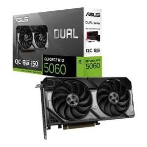 Asus Dual Nvidia GeForce RTX 5060 OC 8GB GDDR7 Dual Fan Graphics Card