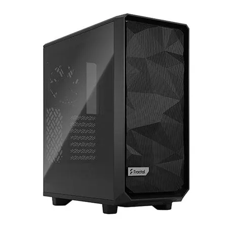 Fractal Design Meshify 2 ATX Mid Tower Computer Case with Angular Mesh Front - Black Solid
