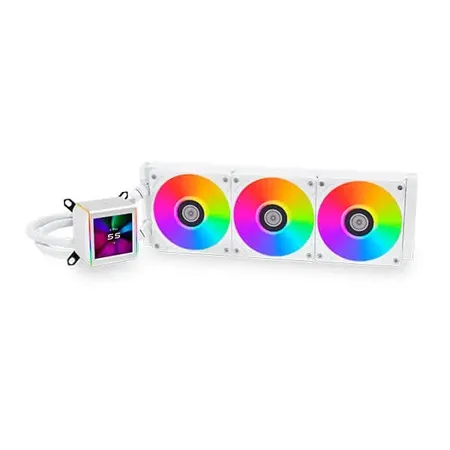 Lian Li Galahad II Lcd SL-INF Argb 360mm Cpu Liquid Cooler (White) (G89-GA2ALCD36INW-IN)