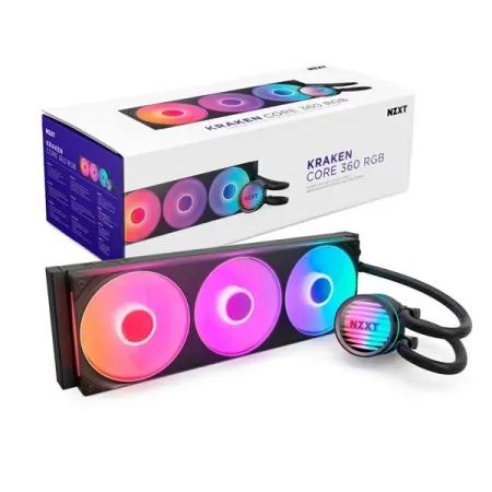 NZXT Kraken Core 360 RGB AIO Liquid Cooler (Black)