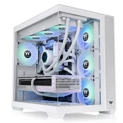 Thermaltake View 380 TG ARGB Snow Mid Tower Chassis (CA-1Z2-00M6WN-00)