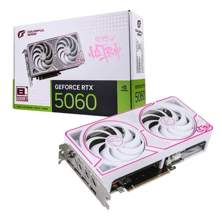 COLORFUL IGAME GEFORCE RTX 5060 ULTRA W DUO OC 8GB-V WHITE GRAPHIC CARD