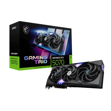 MSI RTX 5070 Gaming Trio OC 12GB GDDR7 Graphics Card (G5070-12GTC)