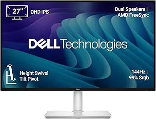 Dell S2725DC 27"/68.58cm QHD Monitor, 144Hz, IPS Panel, 1ms Response, Contrast 1500:1, Dual Speakers 6W, HDMI, DP Port, 2xUSB Type-C, 2xUSB Type-A, Warranty 3 Years, TÜV Rheinland 4-Star Eye Comfort