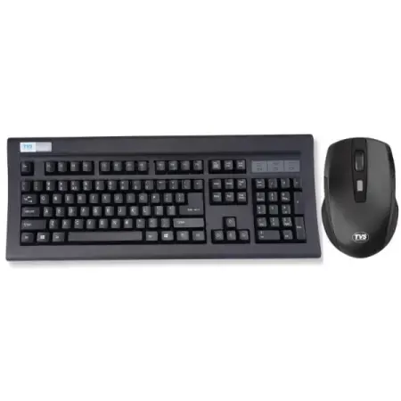 TVS ELECTRONICS Platina Wireless Mechanical Combo (Keyboard, Mouse) Strong Tilt Legs, Laser-Etched Key CapsLED Indicators Mouse Advanced Optical Tracking, Optical Tracking @ 1600 DPI, Built-in dongle