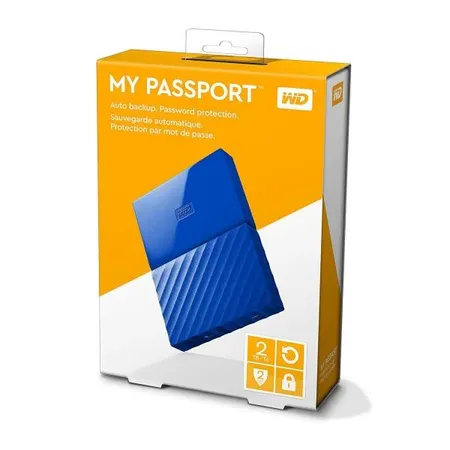 Western Digital 4TB My Passport Portable External Hard Drive, BLACK