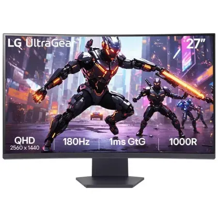 LG ULTRAGEAR 27GS60QC-B 27 INCH CURVED GAMING MONITOR