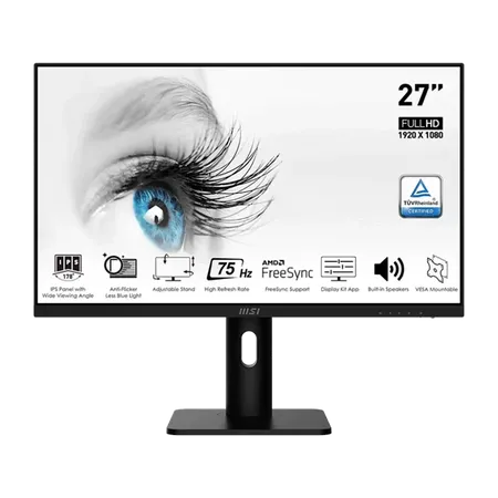 MSI PRO MP273QP 27 Inch QHD 75Hz IPS Panel 102%SRGB AMD Free Sync Business Monitor
