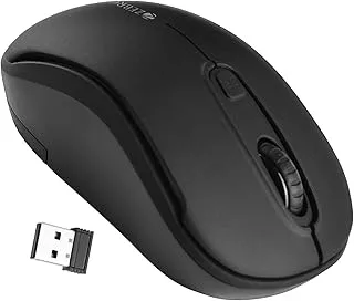 ZEBRONICS Dash Pro 2.4GHz Wireless Mouse, Upto 1600 DPI, 3 Level DPI, High Precision, Power Saving Mode, Comfortable & Lightweight, for Mac | Laptop | Computer (Black)
