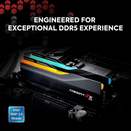 G.Skill Trident Z5 RGB 32GB DDR5 RAM 6000MHz CL36 Gaming Desktop Memory