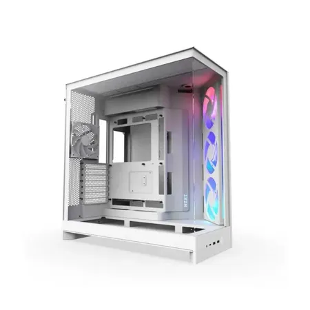 NZXT H9 Flow RGB+ ATX Mid Tower Cabinet White (CM-H92FW-P1)