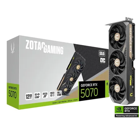 Zotac Gaming RTX 5070 Solid OC 12GB GDDR7 Graphics Card (ZT-B50700J-10P)