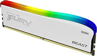 Kingston Fury Beast DDR4 RGB Special Edition Memory 8GB 3200MT/s DDR4 CL16 DIMM White RGB SE