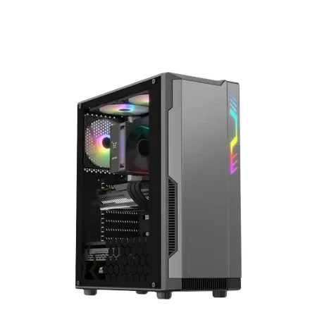 ANT ESPORTS ECLIPSE MID TOWER (ATX/M-ATX/M-ITX) BLACK-GREY CABINET 3X120MM FANS