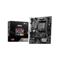 MSI B450M-A Pro Max II AM4 Micro Atx Motherboard (B450M-A-PRO-MAX-II)