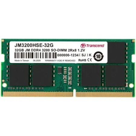 Transcend 32GB DDR4 3200 MHz Unbuffered SO-DIMM RAM Module (1 x 32GB)
