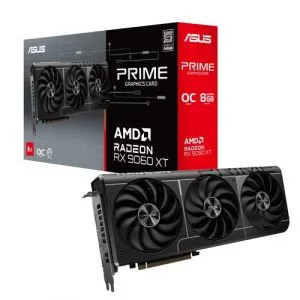 ASUS Prime Radeon RX 9060 XT 8GB GDDR6 OC Edition Graphics Card (PRIME-RX9060XT-O8G)
