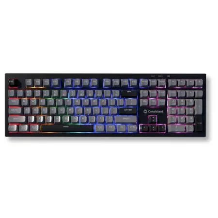 Consistent STORM Gaming Triple Mode Wireless RGB & MAC Support Keyboard for Windows, USB Plug-and-Play, Keystrokes, RGB lighting, Stylish Slim Design, 19 keys Anit-Ghosting