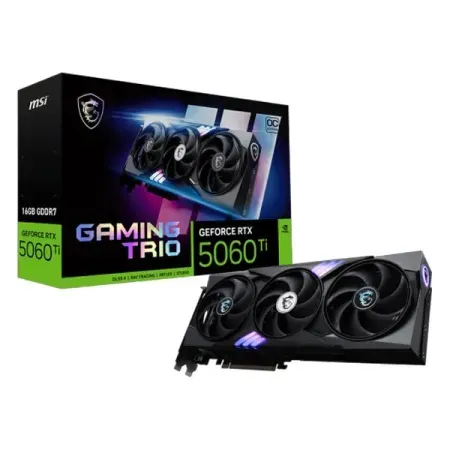 MSI Nvidia GeForce RTX 5060 Ti Gaming Trio OC 16GB GDDR7 Triple Fan Graphics Card