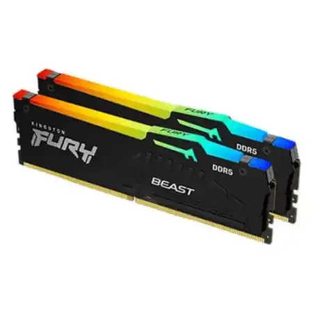 Kingston Fury Beast RGB EXPO 32GB (16GBx2) DDR5 6000MHz Desktop Memory (Black) KF560C30BBEAK2-32
