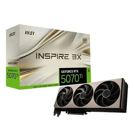 MSI GeForce RTX 5070 Ti 16G INSPIRE 3X OC 16GB GDDR7