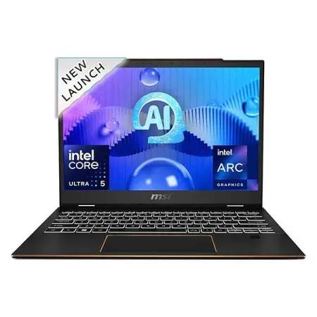 MSI Summit 13 AI Evo, Intel 1st Gen. Ultra 7 155H,Built-in AI, 34CM FHD+ Laptop (32GB/1TB NVMe SSD/Windows 11 Home/Intel Arc/Ink Black/1.39Kg), A1MTG-041IN