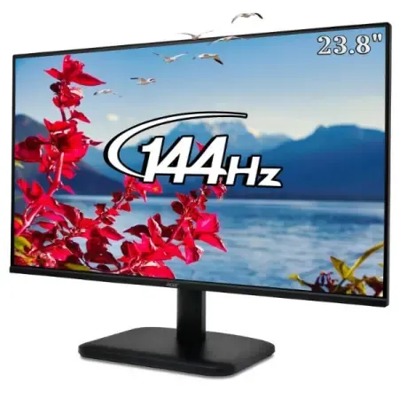 Acer EK240Y P6 23.8″ IPS Full HD Backlit LED Monitor I 144Hz Refresh Rate, 1MS VRB Response Time, AMD FreeSync I 1 x VGA 1 x HDMI with Inbox HDMI Cable I Zero Frame Design I Eye Care I Black